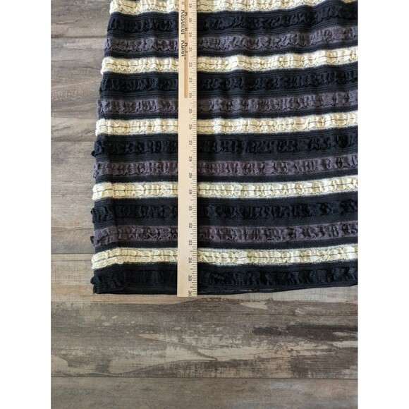 NWT Sharagano Knit Multicolored Striped Sheath Dress Size 14W Layered Tiered - Picture 2 of 7